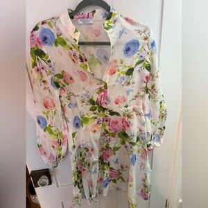 Floral Print Dress with Pastel Colors